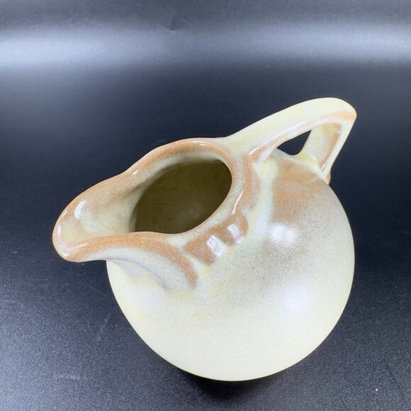 Vintage Frankoma Miniature Creamer Pitcher Glazed in Brown Hand Made Marked VTG - Picture 8 of 11